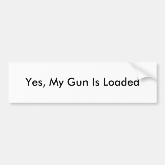 Ja wird mein Gewehr geladen Autoaufkleber (Vorne)