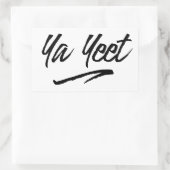 Ja Yeet Rechteckiger Aufkleber (Tasche)