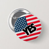Ja zu den Amerikanern Button (Vorne & Hinten)