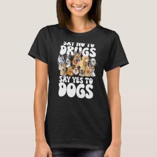 Ja zu Hunden, die wir in der Red Ribbon Week trage T-Shirt