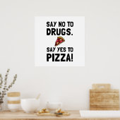 Ja zu Pizza Poster (Küche)