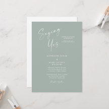 Ja zu sagen, Elegante Braut Eltern Hochzeit