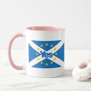Ja zu unabhängiger Europäer-Schottland-Flagge Tasse