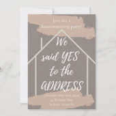 JA zur ADDRESS-Party Einladung zur Erwärmung des H (Vorderseite)