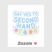 Ja zur gebrauchten Aufkleber (Blatt)