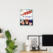 Ja zur Wurst sagen Poster (Heimbüro)