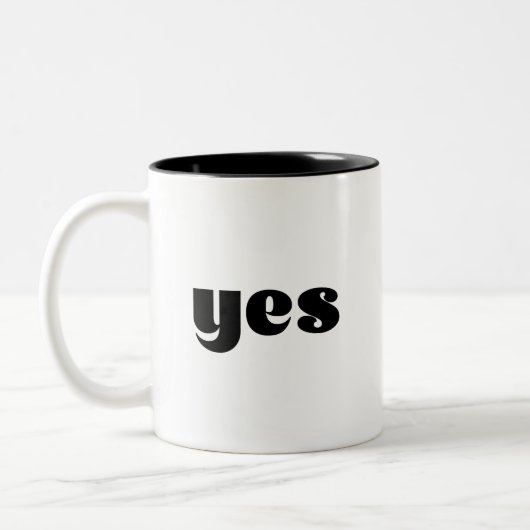 Ja Zweifarbige Tasse (Links)