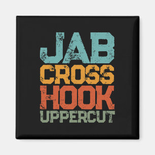 Jab Cross Hook Toppercut Women Shirt Funny Magnet