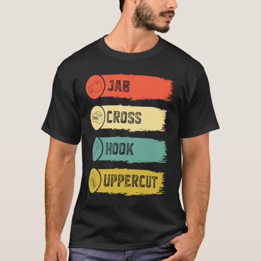 Jab Cross Hook Uppercut  1 T-Shirt (Vorderseite)