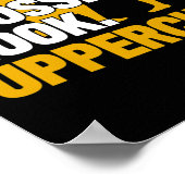 Jab Cross Hook Uppercut Boxen Kickboxen Geschenk  Poster (Ecke)