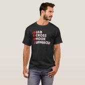 Jab Cross Hook Uppercut Boxer T-Shirt (Vorne ganz)