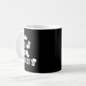 Jab Cross Hook Uppercut Boxer Workout Kickboxen Kaffeetasse (Vorderseite Links)