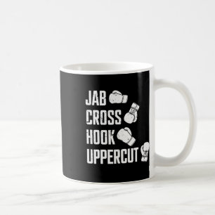 Jab Cross Hook Uppercut Boxer Workout Kickboxen  Kaffeetasse