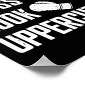 Jab Cross Hook Uppercut Boxer Workout Kickboxing Poster (Ecke)