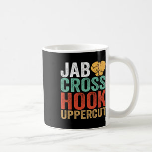 Jab Cross Hook Uppercut Boxer Workout Lustiges Kic Kaffeetasse