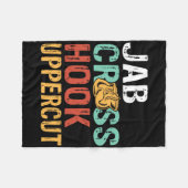 Jab Cross Hook Uppercut Boxer Workout Männer Fraue Fleecedecke (Vorderseite (Horizontal))