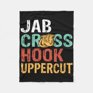 Jab Cross Hook Uppercut Boxer Workout Männer Fraue Fleecedecke