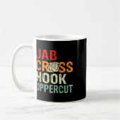 Jab Cross Hook Uppercut Boxer Workout Männer Fraue Kaffeetasse (Links)