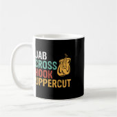 Jab Cross Hook Uppercut Boxer Workout Männer Fraue Kaffeetasse (Links)