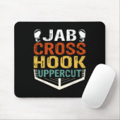 Jab Cross Hook Uppercut Boxer Workout Männer Fraue Mousepad (Mit Mouse)