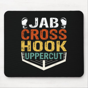 Jab Cross Hook Uppercut Boxer Workout Männer Fraue Mousepad