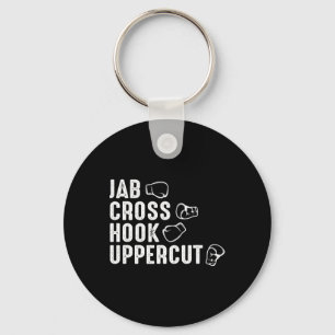 Jab Cross Hook Uppercut Boxhandschuhe Boxer  Schlüsselanhänger