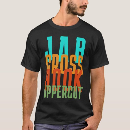 Jab Cross Hook Uppercut Boxing 3 T-Shirt (Vorderseite)