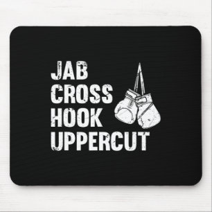 Jab Cross Hook Uppercut Boxing Fighting Technology Mousepad