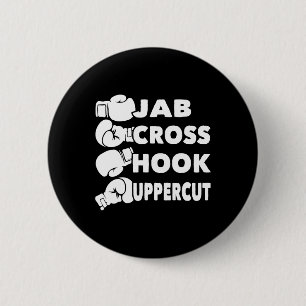 Jab Cross Hook Uppercut - Boxing Lover Gym Boxer K Button