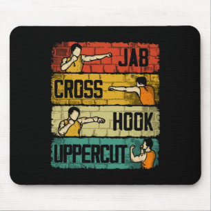 Jab Cross Hook Uppercut Boxing Mousepad