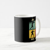 Jab Cross Hook Uppercut - Boxing Moves Graphic Gri Kaffeetasse (VorderseiteRechts)