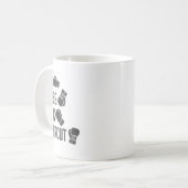 Jab Cross Hook Uppercut Funny Boxing Trainer Kaffeetasse (Vorderseite Links)