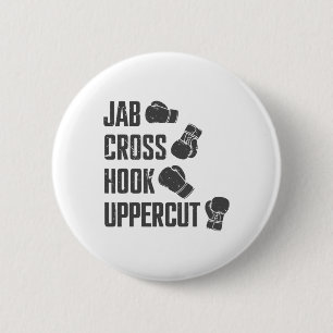 Jab Cross Hook Uppercut Lustiger Boxcoach Training Button