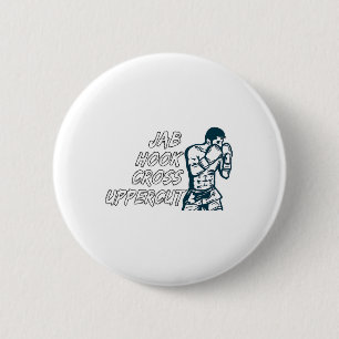 Jab Hook Cross Uppercut Boxing für Boxer Men Boys Button