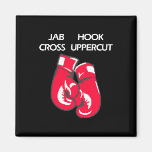 Jab Hook Cross Uppercut Kampfsport Boxen Magnet