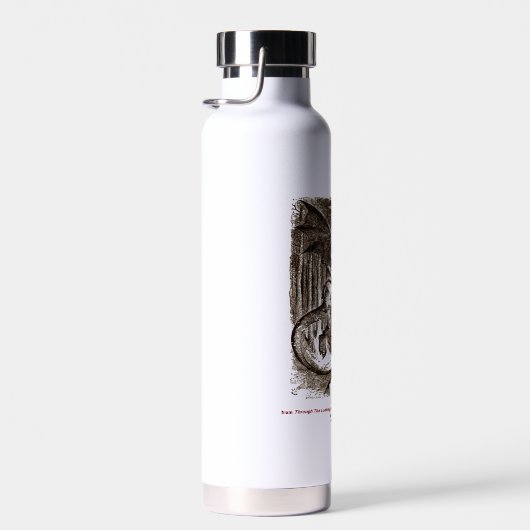 Jabberwock durch den Glass John Tenniel Trinkflasche (Rechts)
