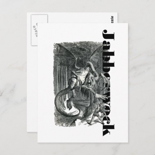 Jabberwock Postcard Postkarte (Vorne/Hinten)