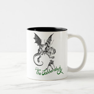 jabberwock zweifarbige tasse