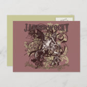 Jabberwocky Carnivale Style Postkarte (Vorne/Hinten)