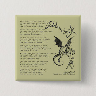 Jabberwocky Gedicht Button