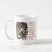 Jabberwocky Gedicht durch Lewis Carroll Kaffeetasse (Links)