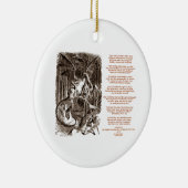 Jabberwocky Gedicht durch Lewis Carroll Keramik Ornament (Rechts)