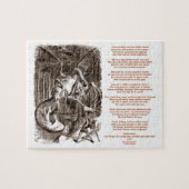 Jabberwocky Gedicht durch Lewis Carroll Puzzle (Horizontal)