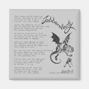 Jabberwocky Gedicht Magnet
