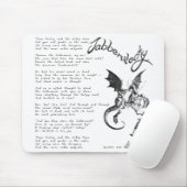 Jabberwocky Gedicht Mousepad (Mit Mouse)