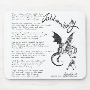 Jabberwocky Gedicht Mousepad