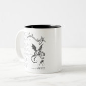 Jabberwocky Gedicht Zweifarbige Tasse (Vorderseite Links)