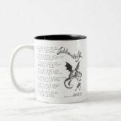 Jabberwocky Gedicht Zweifarbige Tasse (Links)