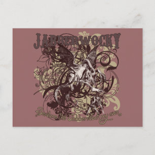 Jabberwocky im Karnevalstil Postkarte