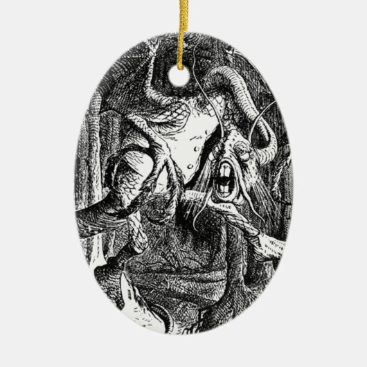 Jabberwocky Keramikornament (Vorne)
